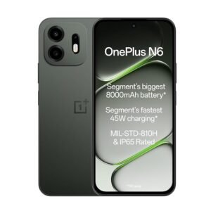 OnePlus N6 | 4GB+128GB | Midnight Green | Segment's Biggest 8000mAh Battery | Segment's Fastest 45W Charging | 60-Month Smoothness | Smooth 120Hz Display | 50MP Camera | Military-Grade Durability