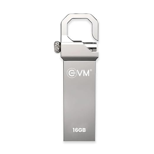 EVM EnStore 16GB USB 2.0 Durable Metal Flash Drive | Dependable 15MB/s Read|Rugged Metal Body | Seamless Plug & Play | Laptop Desktop Car Stereo Set-Top Box | 10 Years Warranty (EVMPD/16GB)