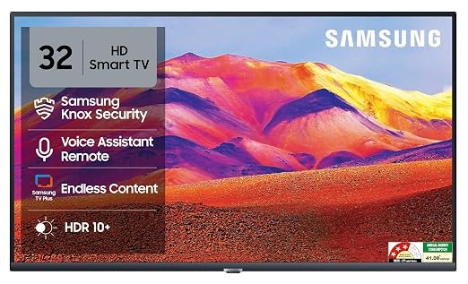 Samsung 32 inch (80cm) HD Smart LED 2026 TV | HDR10+ | 150+ Channels | Voice Assistance Remote | PurColor | Knox Security | UA32H4650FUXXL